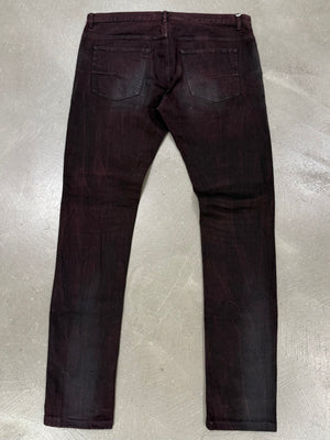2000s Dior faded red jeans