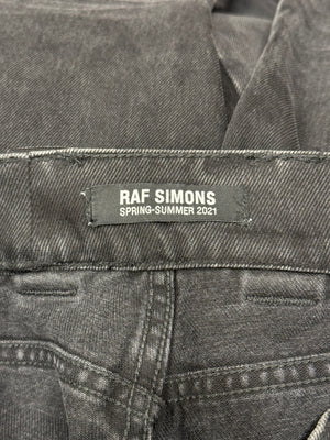 S/S 2021 Raf Simons flared patchwork jeans