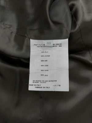 2000s Miu Miu leather trench coat