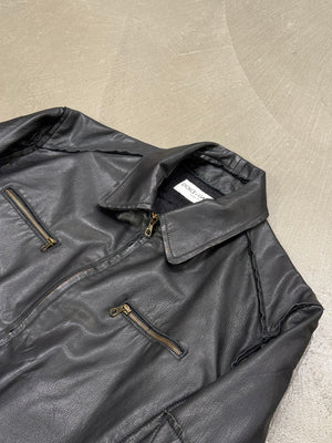 1990s Dolce & Gabbana panelled leather jacket