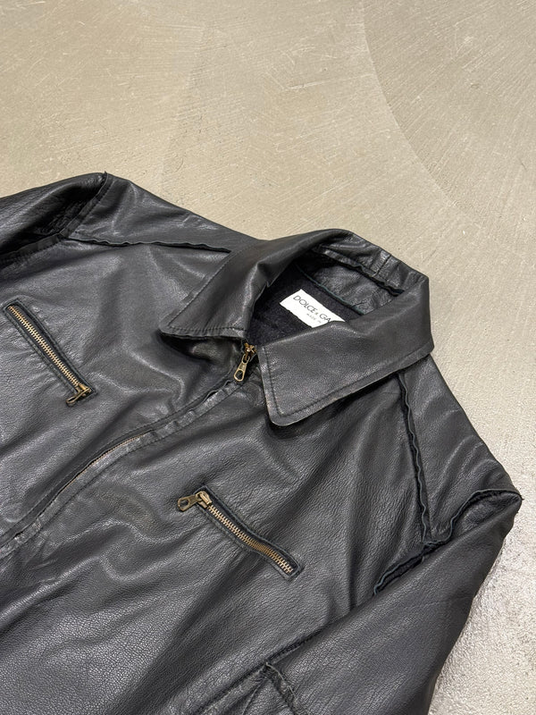 1990s Dolce & Gabbana panelled leather jacket