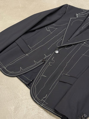 S/S2017 Maison Margiela runway basting stitch jacket