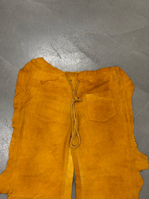 2000s Jean Paul Gaultier hybrid leather pants