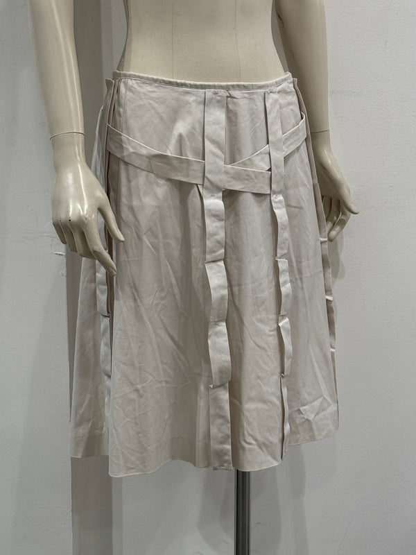 2000s Prada loop belted skirt