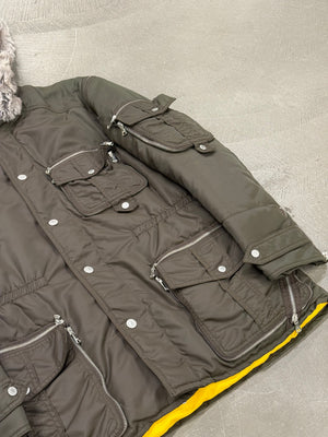 A/W2003 Dolce & Gabbana tornado multi zip nylon jacket