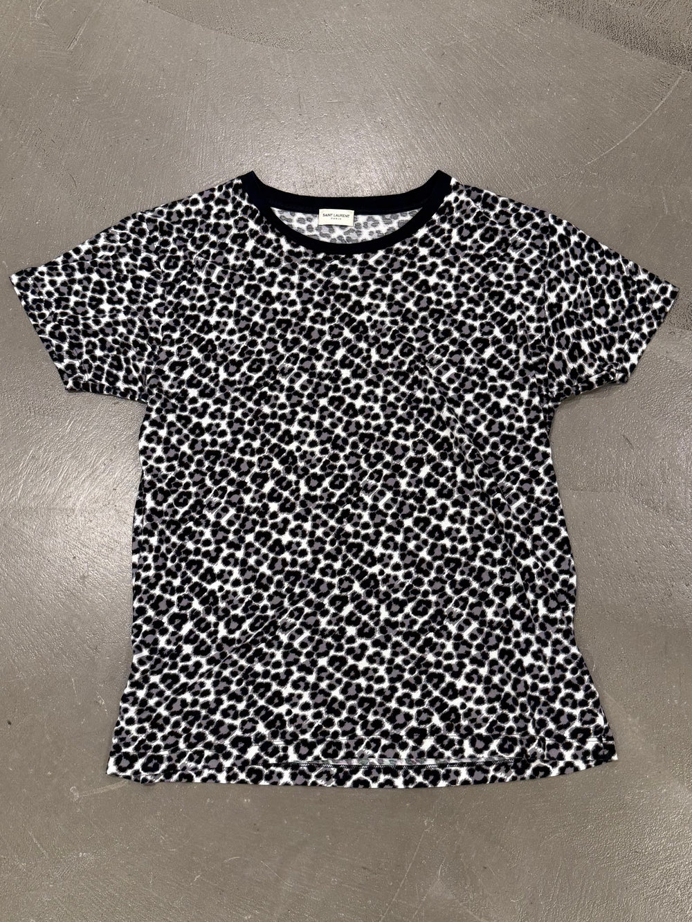 Saint Laurent by Hedi Slimane baby cat printed tee shirt