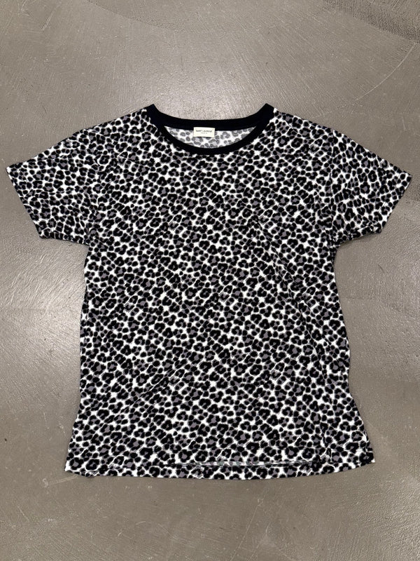 Saint Laurent by Hedi Slimane baby cat printed tee shirt