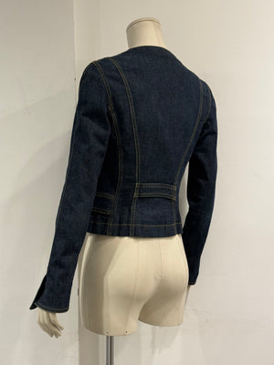 2000s Dolce & Gabbana fitted denim jacket