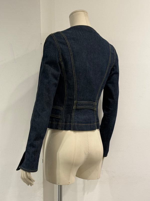 2000s Dolce & Gabbana fitted denim jacket