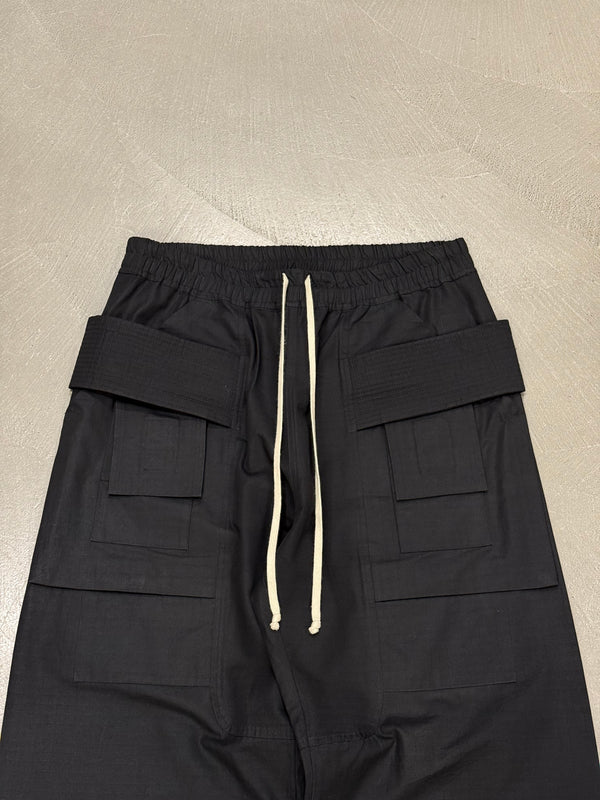 Rick Owens creatch wide cotton cargo pants