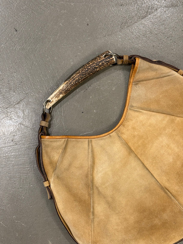 2002 Yves Saint Laurent Mombasa suede bag