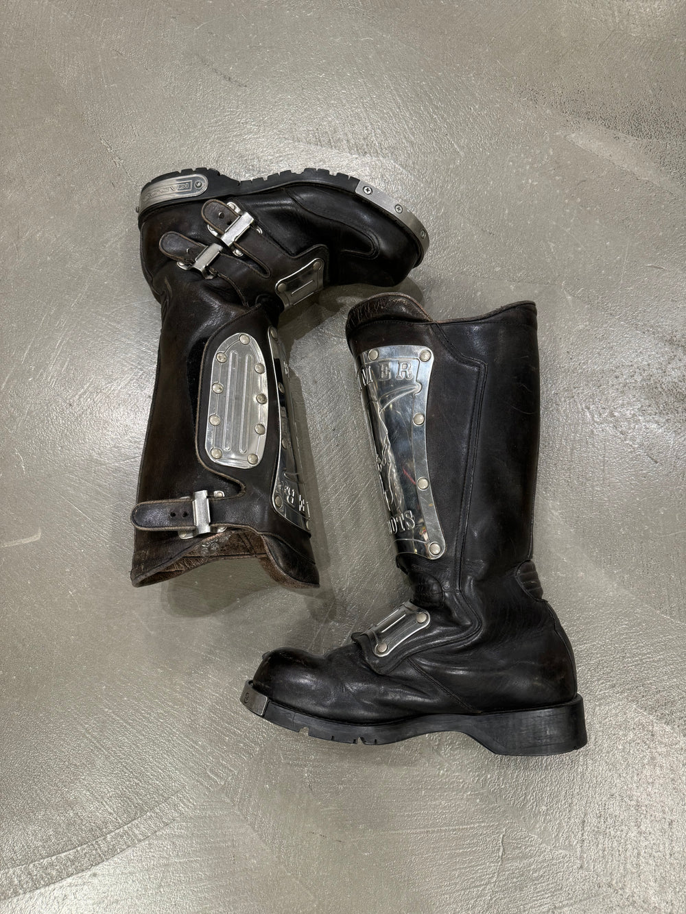 1990s Kadoya armored biker boots