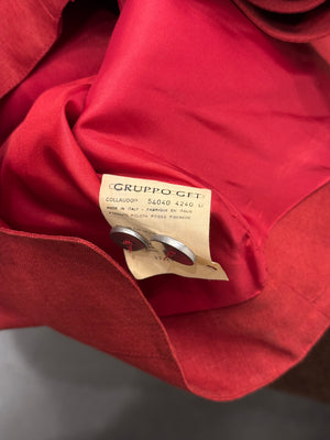 1990s Claude Montana asymmetric sculptural blazer