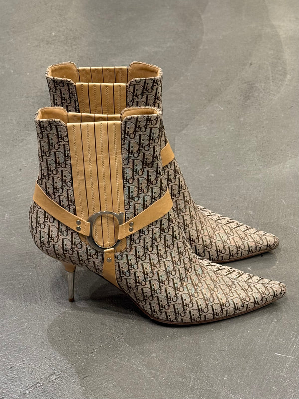 2000s Dior by Galliano monogram heels