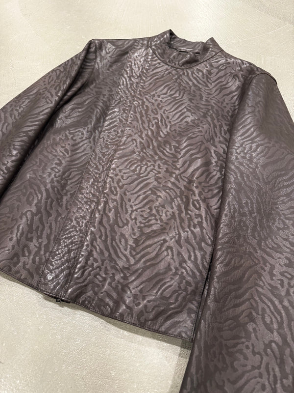 2014 Emporio Armani camo leather jacket