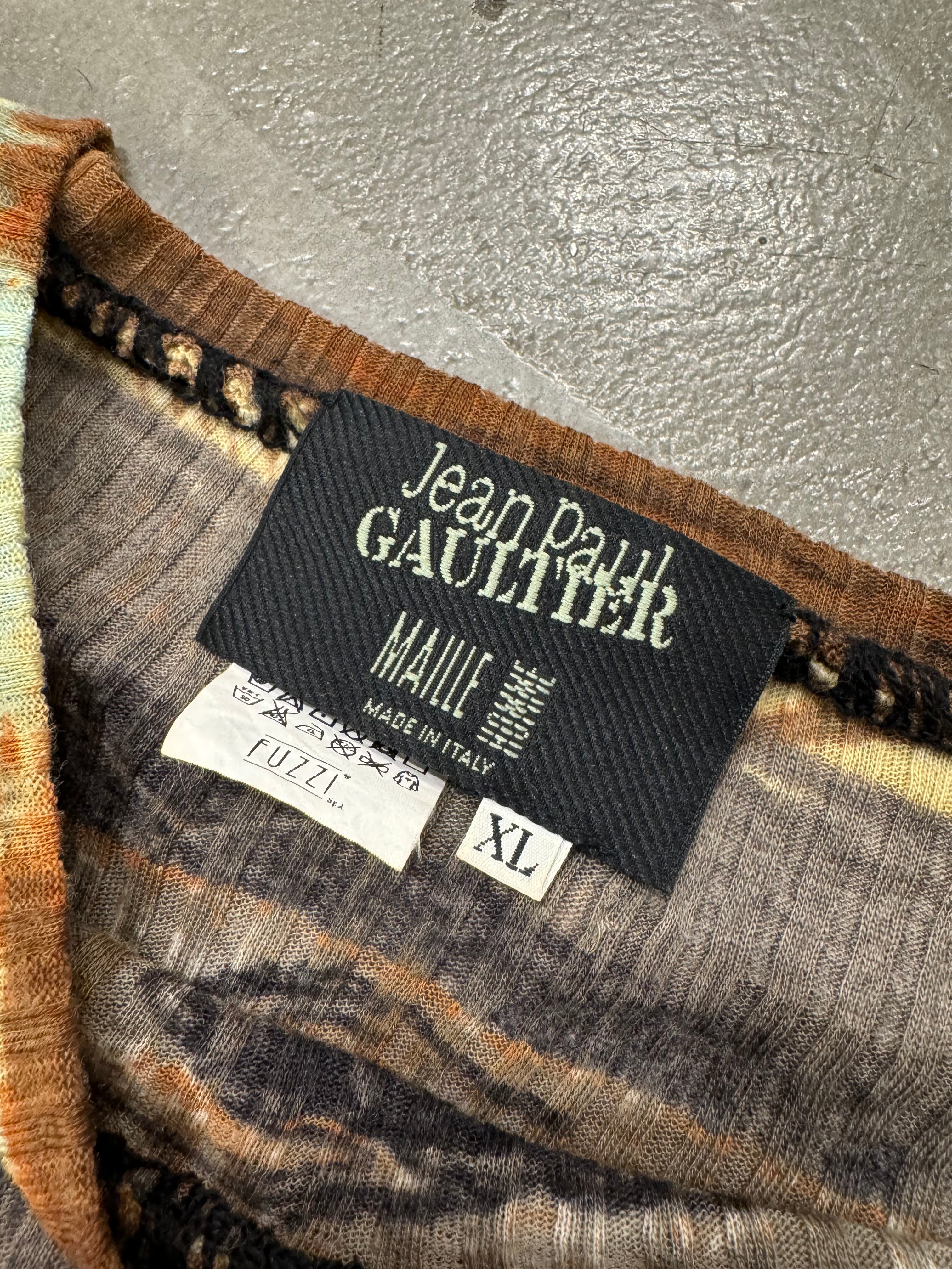 A/W 2003 Jean Paul Gaultier spider skeleton wool top