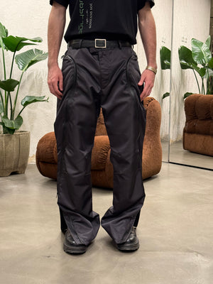 2020 Bottega Veneta ’Butterfly’ Zip Nylon Pants