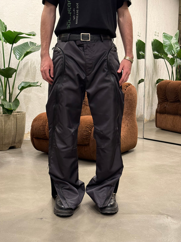 2020 Bottega Veneta ’Butterfly’ Zip Nylon Pants