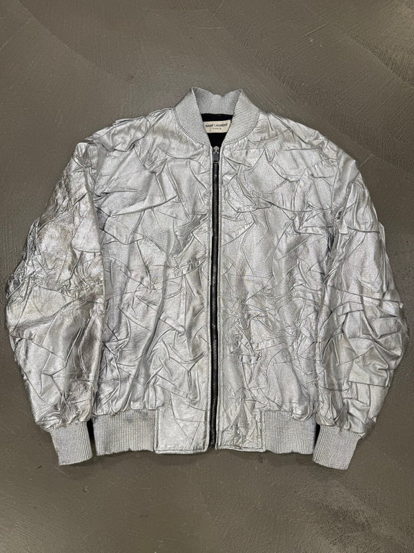 A/W2016 Saint Laurent by Hedi Slimane sample leather bomber jacket