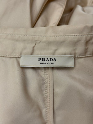 2004 Prada silk belted trench coat