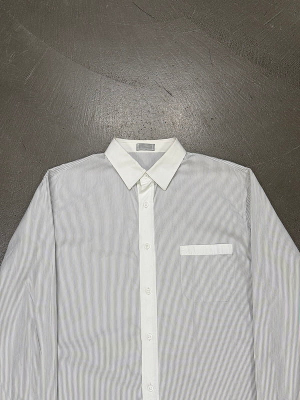 Dior by Hedi Slimane runway pinstripe button up shirt