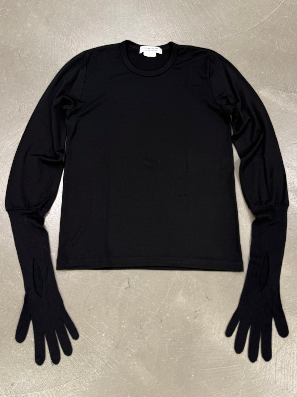 2000s Comme des Garçons glove sleeve knit sweater