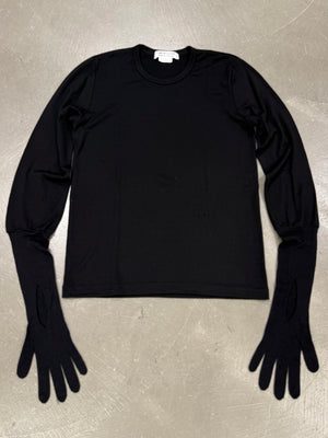2000s Comme des Garçons glove sleeve knit sweater