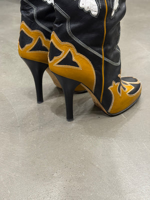 2000s Dolce & Gabbana runway western cowboy boots