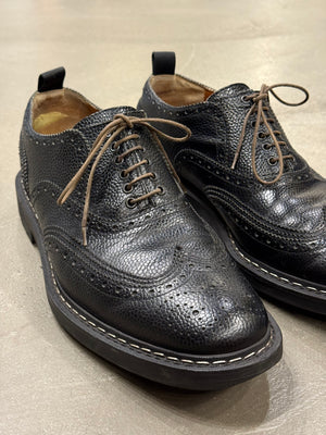 2010s Givenchy by Riccardo Tisci metal seam derby shoes