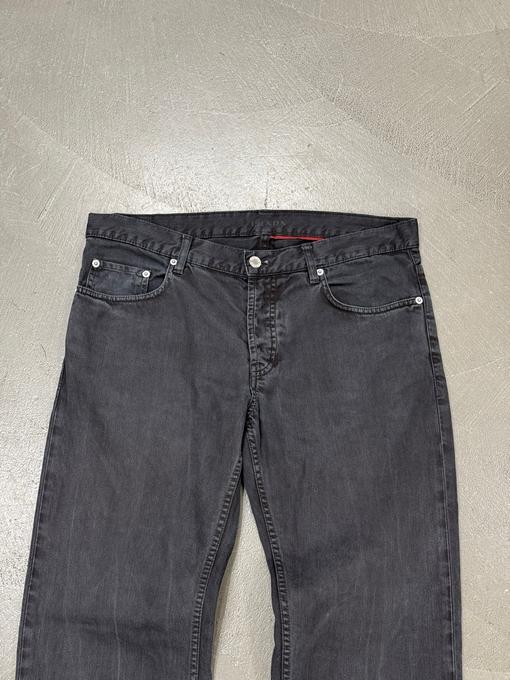2000s Prada straight-leg denim pants