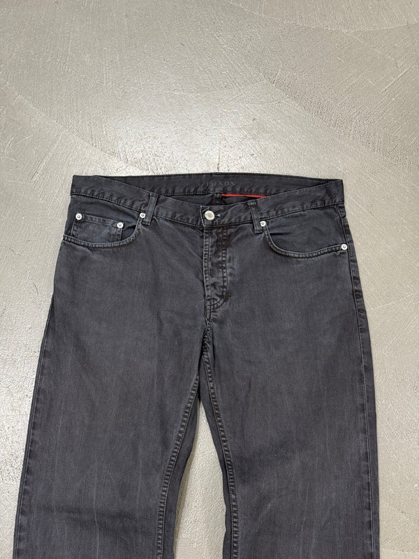 2000s Prada straight-leg denim pants