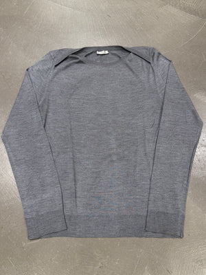 S/S2005 Dior by Hedi Slimane runway silk crewneck sweater