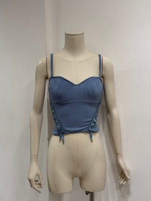 2004 Christian Dior by Galliano lace-up corset top