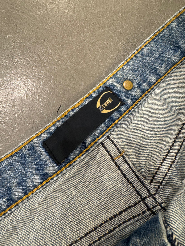 2000s Roberto Cavalli distressed jeans