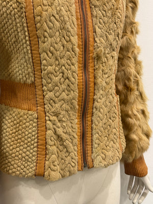 F/W2008 Cavalli rabbit fur hybrid soldier jacket