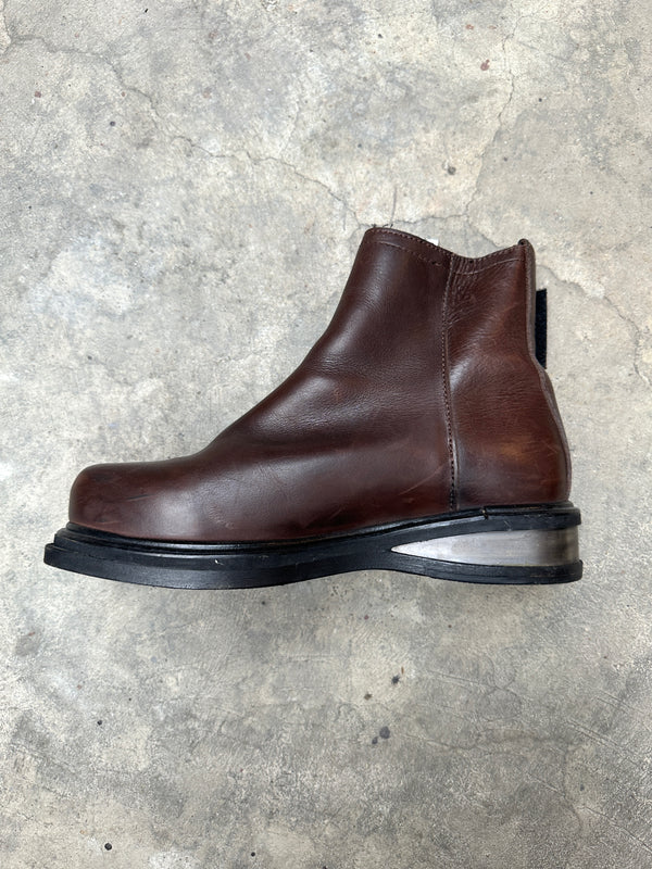1990s Dirk Bikkembergs metal heel square toe boots
