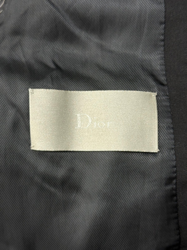 S/S2007 Dior by Hedi Slimane high collar zip up bomber jacket