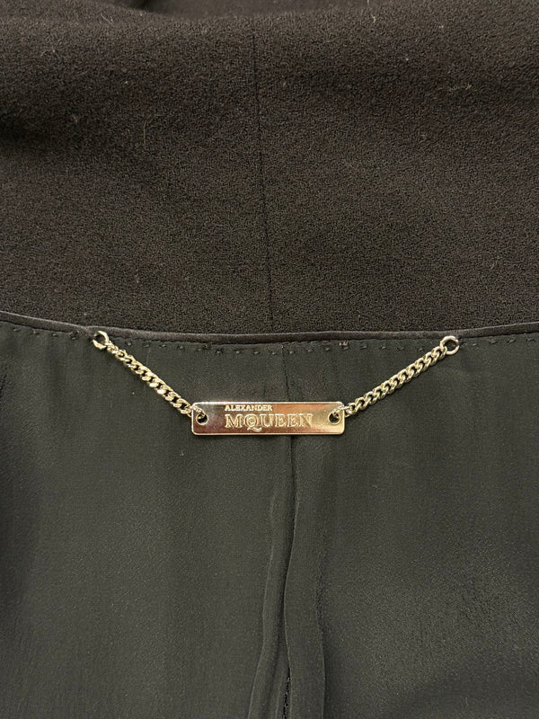 2010 Alexander McQueen draped pocket jacket