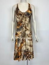 Load image into Gallery viewer, SS2004 Roberto Cavalli feather print silk dress
