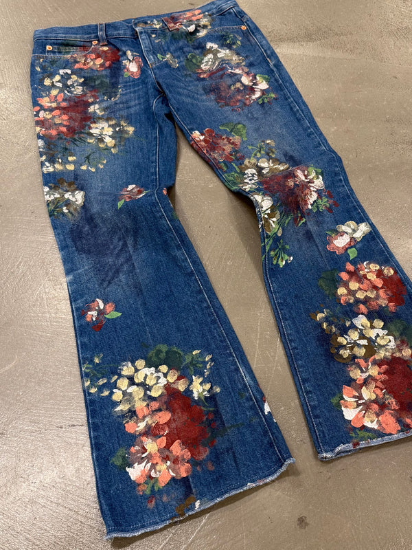 2016 Gucci by Alessandro Michele floral denim