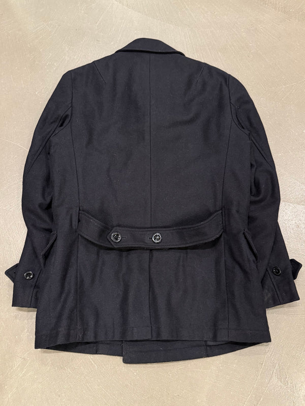 2011 Yves Saint Laurent double breasted peacoat