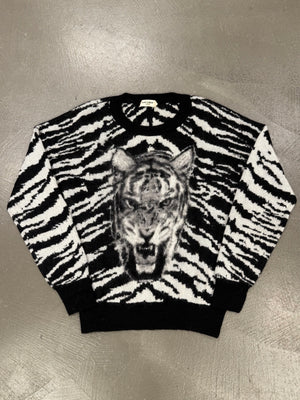 2015 Saint Laurent Paris by Hedi Slimane tiger stripe knit