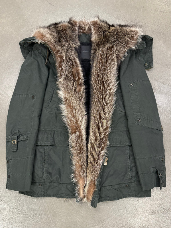 2010s Ermanno Scervino "Kanye" real marmot fur parka