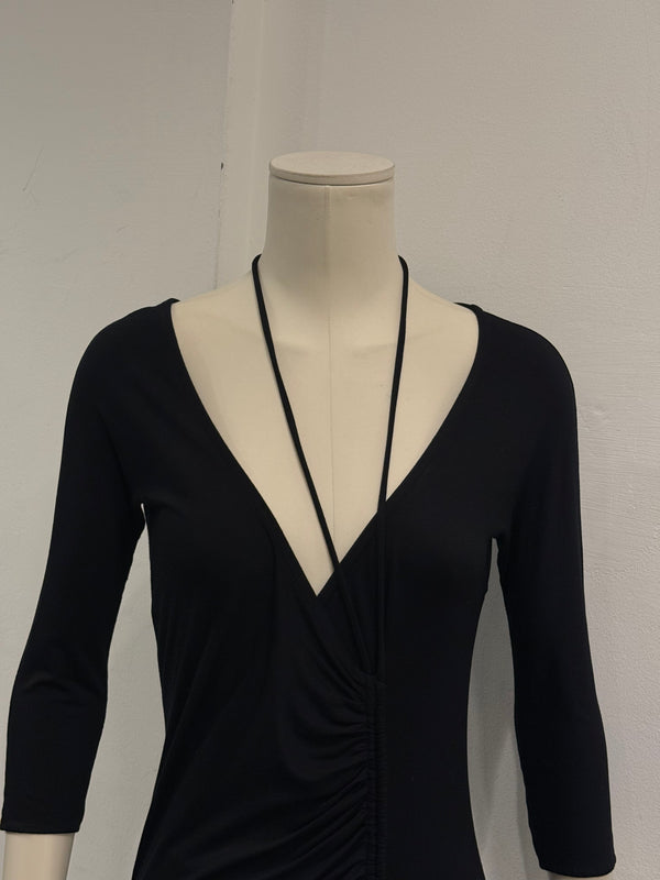 2008 Maison Margiela 2-in-1 ruched midi dress