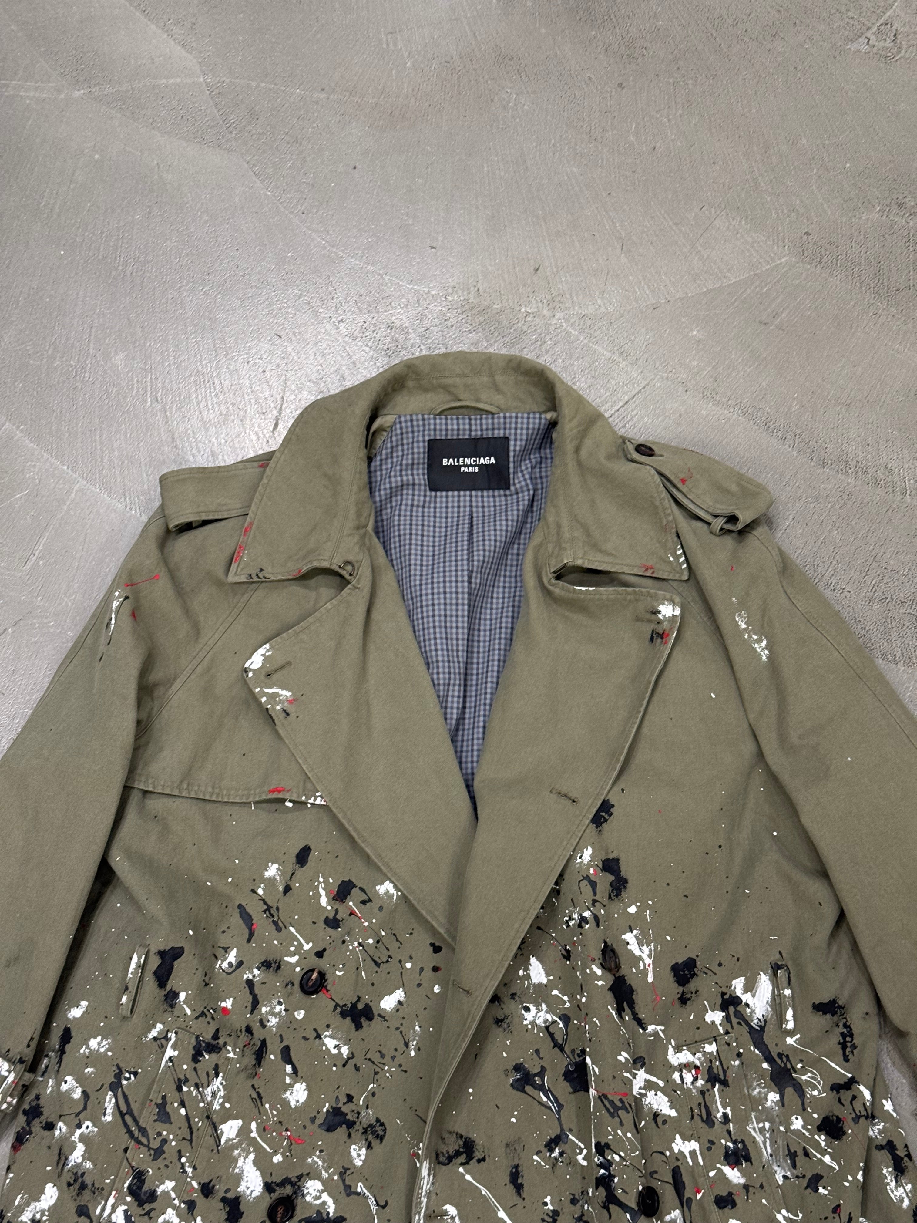 S/S2022 Balenciaga artist oversized trench coat