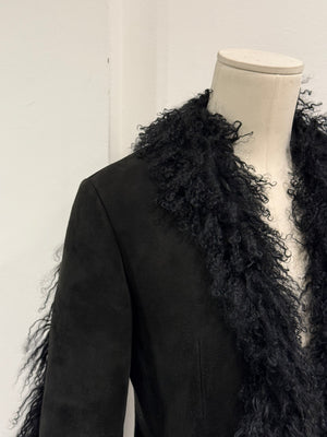 A/W1999 Gucci by Tom Ford Runway mongolian fur leather jacket