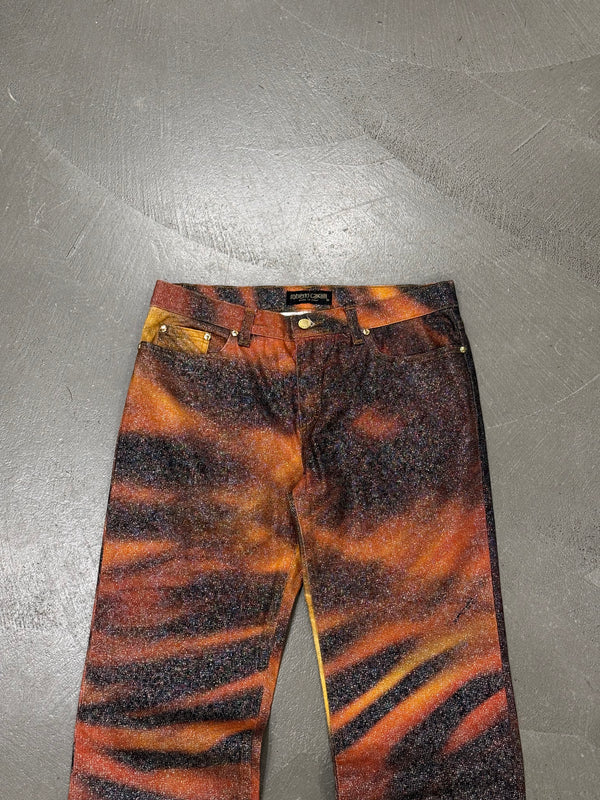 2000 Roberto Cavalli Tiger print pants