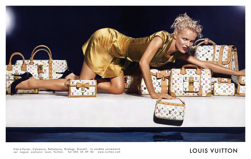 2003 Louis Vuitton X Takashi Murakami multicolor monogram Keepall 45