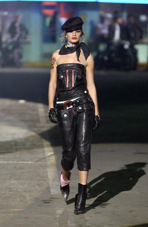 S/S2004 Dsquared2 white cargo zipper top