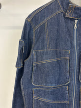 Load image into Gallery viewer, 1990s Katharine Hamnett London cargo denim jacket
